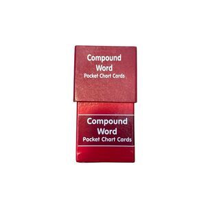 Compound Words Pocket Chart‎ Cards Set In Box Educational Tools
